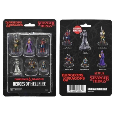 DUNGEONS AND DRAGONS STRANGER THINGS HEROES OF HELLFIRE MINIATURE FIGURE SET WIZKIDS
