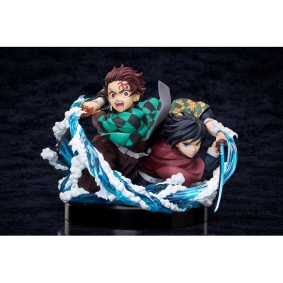 DEMON SLAYER TANJIRO KAMADO AND GIYU TOMIOKA STATUA FIGURE ANIPLEX