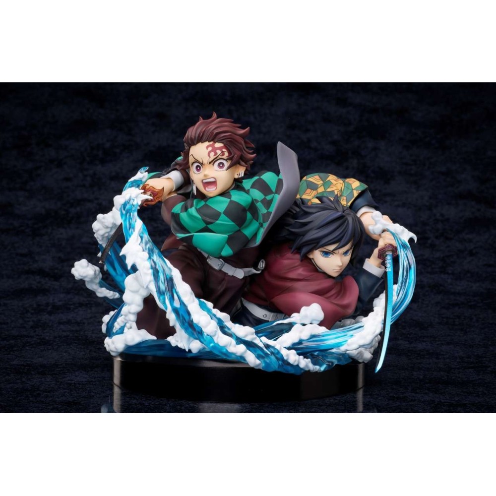 DEMON SLAYER TANJIRO KAMADO AND GIYU TOMIOKA STATUA FIGURE ANIPLEX