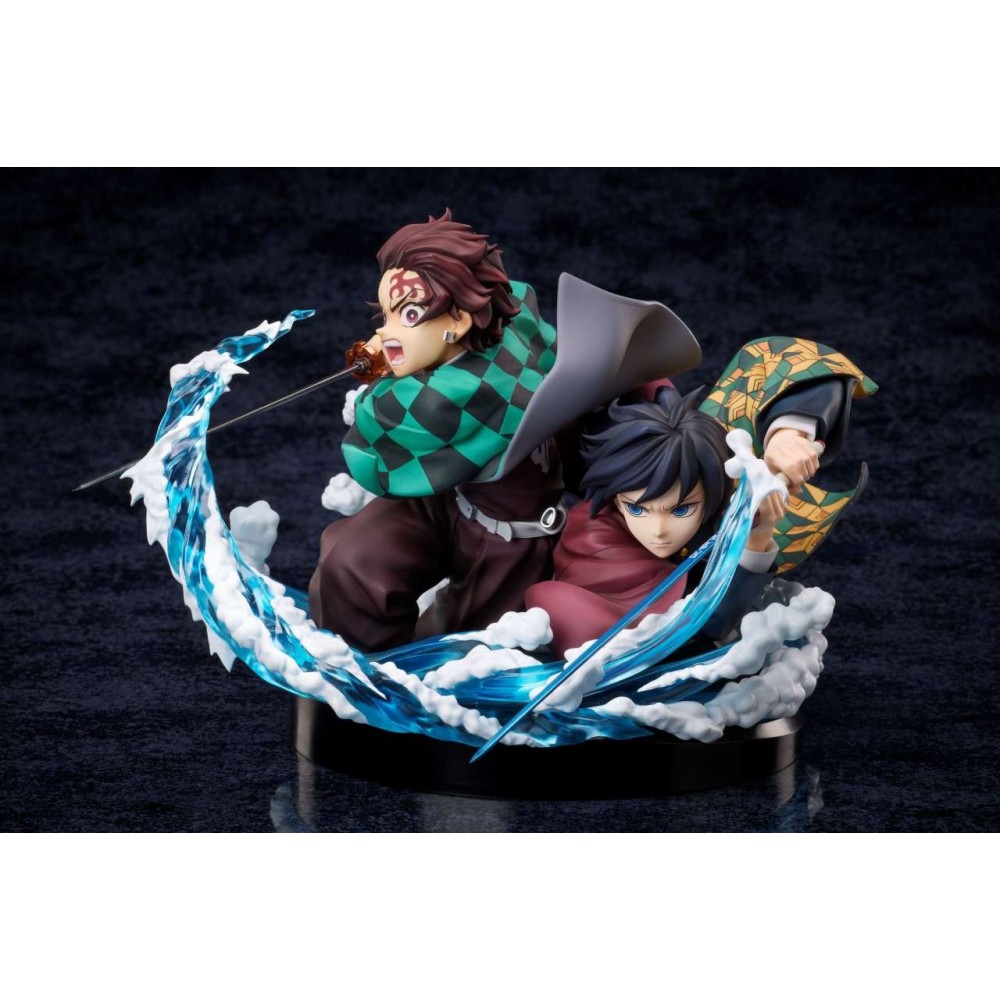 ANIPLEX DEMON SLAYER TANJIRO KAMADO & GIYU TOMIOKA STATUE PVC FIGURE