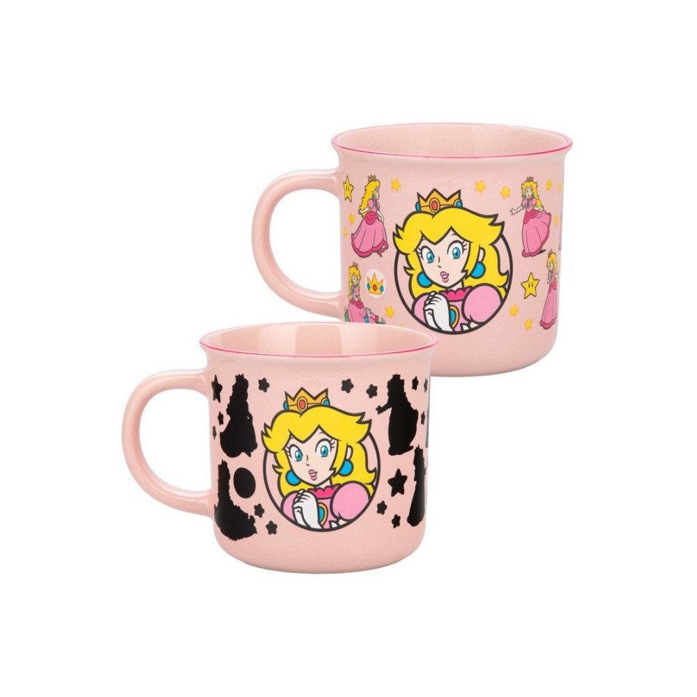 SUPER MARIO PEACH MUG TAZZA IN CERAMICA CAMBIACOLORE 350ML PALADONE PRODUCTS