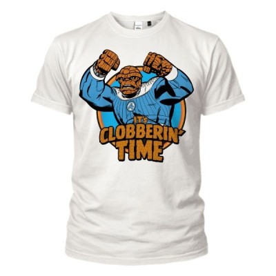 T SHIRT KID THE FANTASTIC FOUR THING IT'S CLOBBERIN TIME