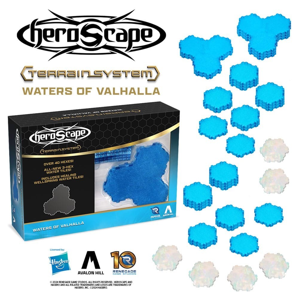 RENEGADE GAME STUDIOS HEROSCAPE TERRAINSYSTEM WATERS OF VALHALLA EXPANSION TERRAIN