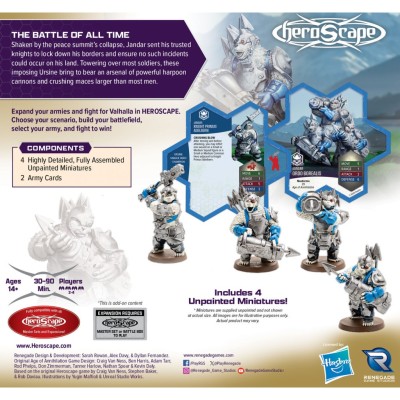 RENEGADE GAME STUDIOS HEROSCAPE AGE OF ANNIHILATION RISING TIDE KNIGHT PRIMUS ADELBERN AND ORDO BOREALIS MINIATURES