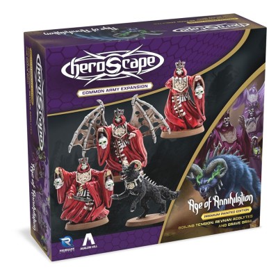 RENEGADE GAME STUDIOS HEROSCAPE AGE OF ANNIHILATION BOILING TENSION REVNAN ACOLYTES AND GRAVE GRIM MINIATURES
