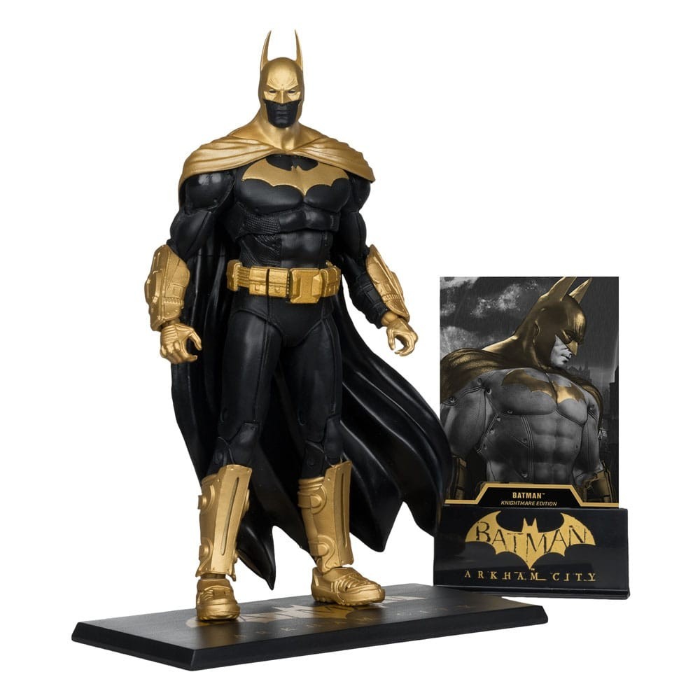 MC FARLANE DC MULTIVERSE BATMAN ARKHAM KNIGHT KNIGHTMARE EDITION GOLD LABEL VERSION PVC ACTION FIGURE