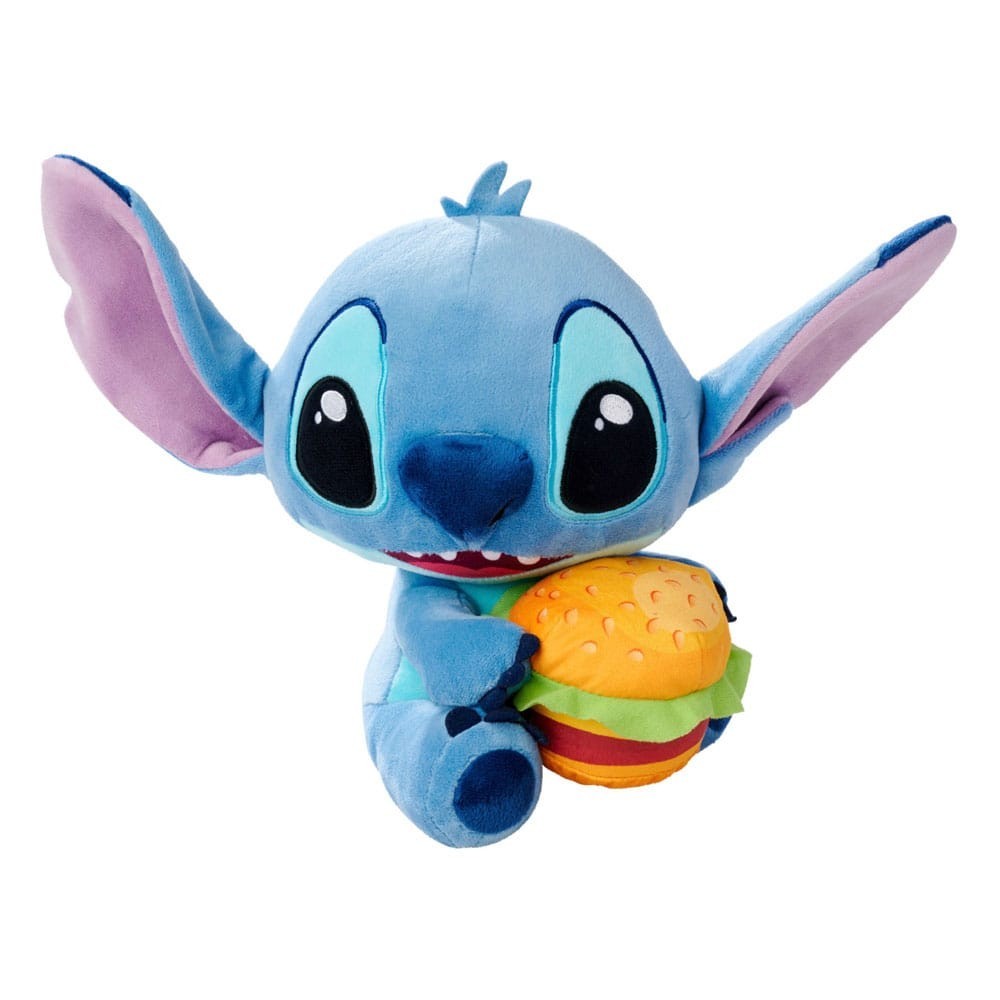 LILO E STITCH 25CM STITCH WITH BURGER PELUCHE FIGURE SIMBA TOYS
