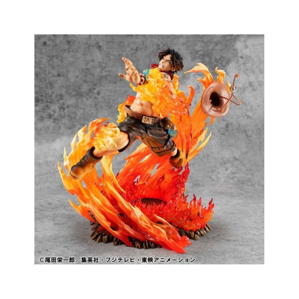 MEGAHOUSE ONE PIECE P.O.P. SERIES PORTGAS D. ACE NEO MAXIMUM LTD STATUE FIGURE
