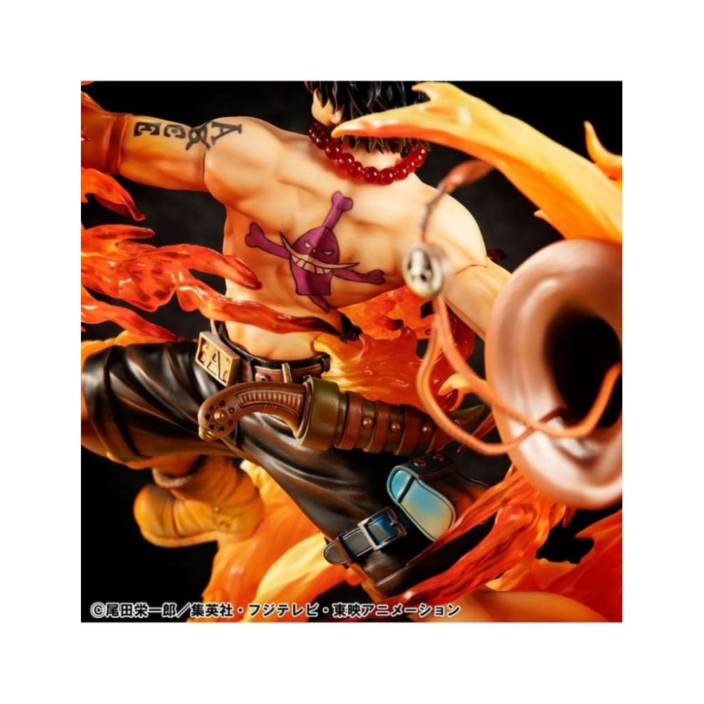 MEGAHOUSE ONE PIECE P.O.P. SERIES PORTGAS D. ACE NEO MAXIMUM LTD STATUE FIGURE