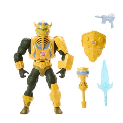 MATTEL MOTU X TRANFORMERS BUMBLEBEE ARMOR MAN-AT-ARMS PVC ACTION FIGURE