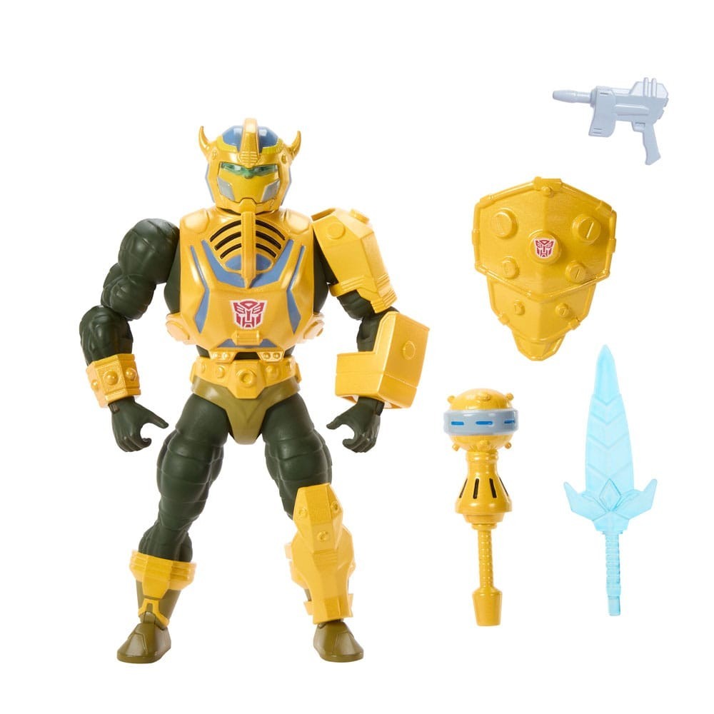 MASTERS X TRANFORMERS BUMBLEBEE ARMOR MAN-AT-ARMS ACTION FIGURE MATTEL