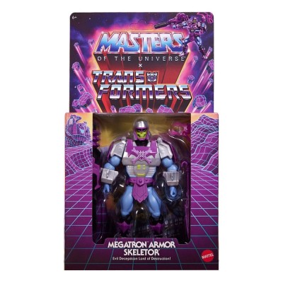 MATTEL MOTU X TRANFORMERS MEGATRON ARMOR SKELETOR PVC ACTION FIGURE