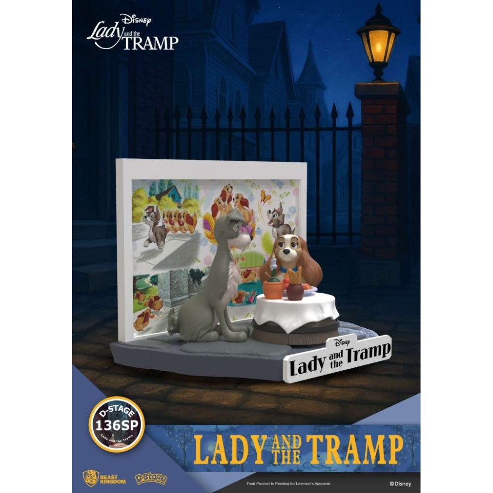 BEAST KINGDOM D-STAGE LADY AND THE TRAMP DS-136SP STATUE FIGURE DIORAMA