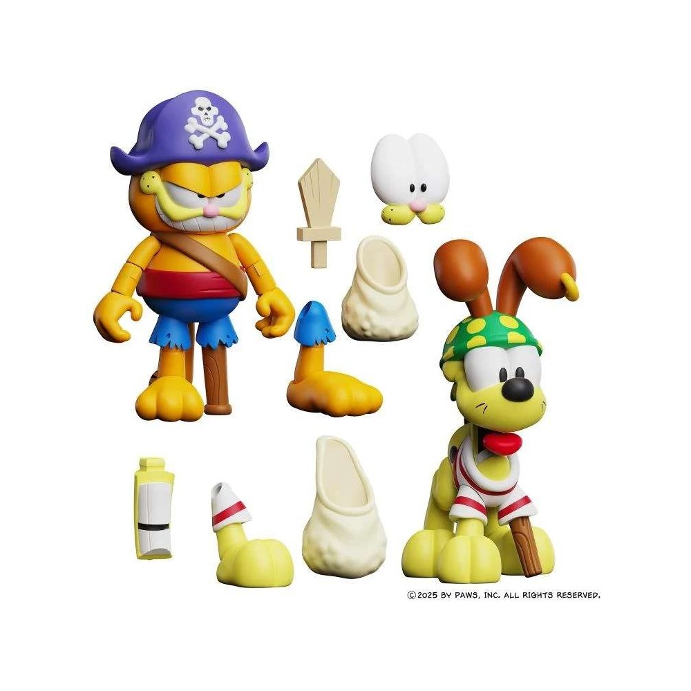 BOSS FIGHT STUDIO GARFIELD HALLOWEEN ADVENTURE PIRATE GARFIELD AND PIRATE ODIE 2-PACK ACTION FIGURE