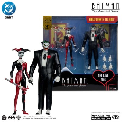 BATMAN ANIMATED SERIES - HARLEY AND JOKER MAD LOVE ACTION FIGURE MC FARLANE