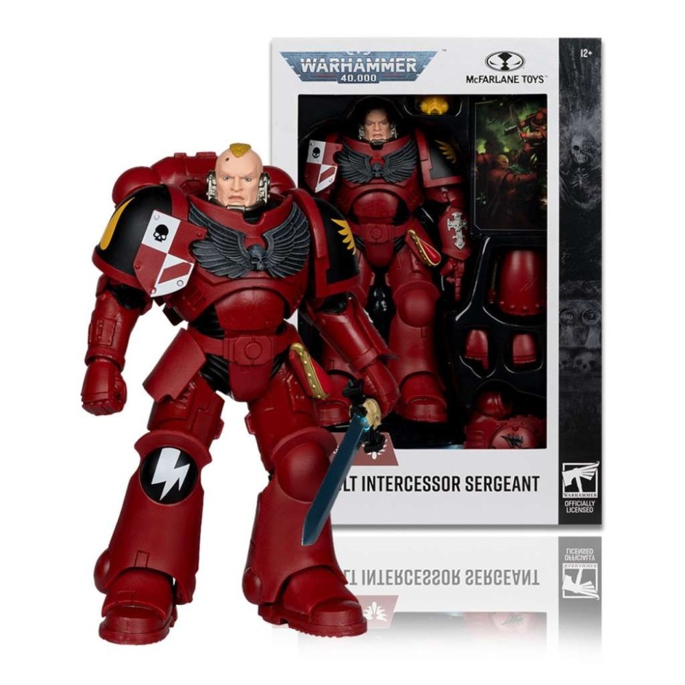 WARHAMMER 40000 ASSAULT INTERCESSOR SERGEANT ACTION FIGURE MC FARLANE