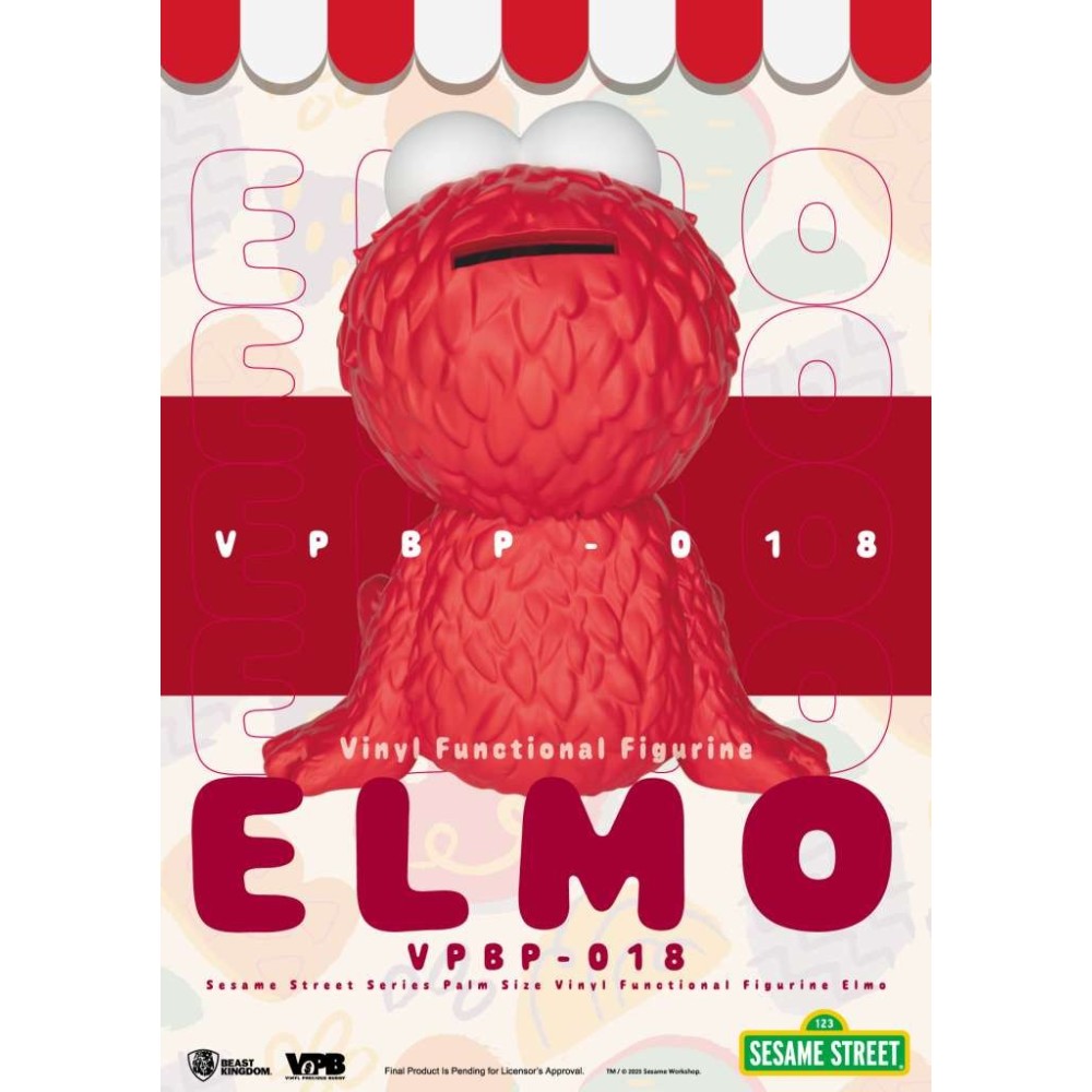 BEAST KINGDOM SESAME STREET ELMO FIGURAL PIGGY BANK