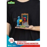 BEAST KINGDOM D-STAGE 176 SESAME STREET ELMO & COOKIE MONSTER STATUE FIGURE DIORAMA