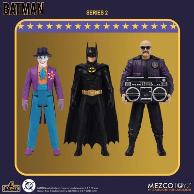 MEZCO TOYS BATMAN 1989 SET 5 POINTS ACTION FIGURE S.2
