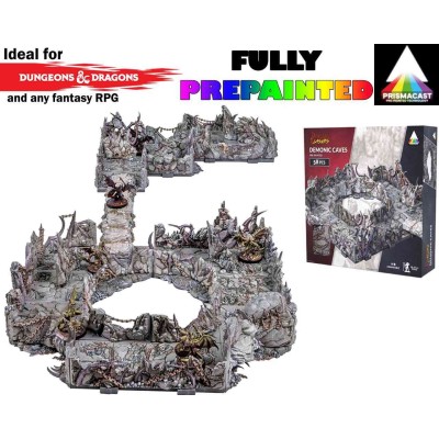 ARCHON STUDIO DUNGEONS AND LASERS DEMONIC CAVES PRE-PAINTED TERRAIN