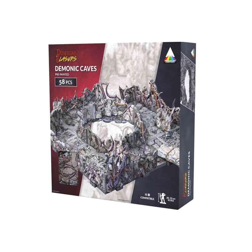 ARCHON STUDIO DUNGEONS AND LASERS DEMONIC CAVES PRE-PAINTED TERRAIN