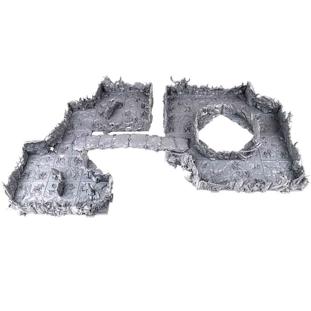 DUNGEONS AND LASERS DEMONIC CAVES UNPAINTED ARCHON STUDIO