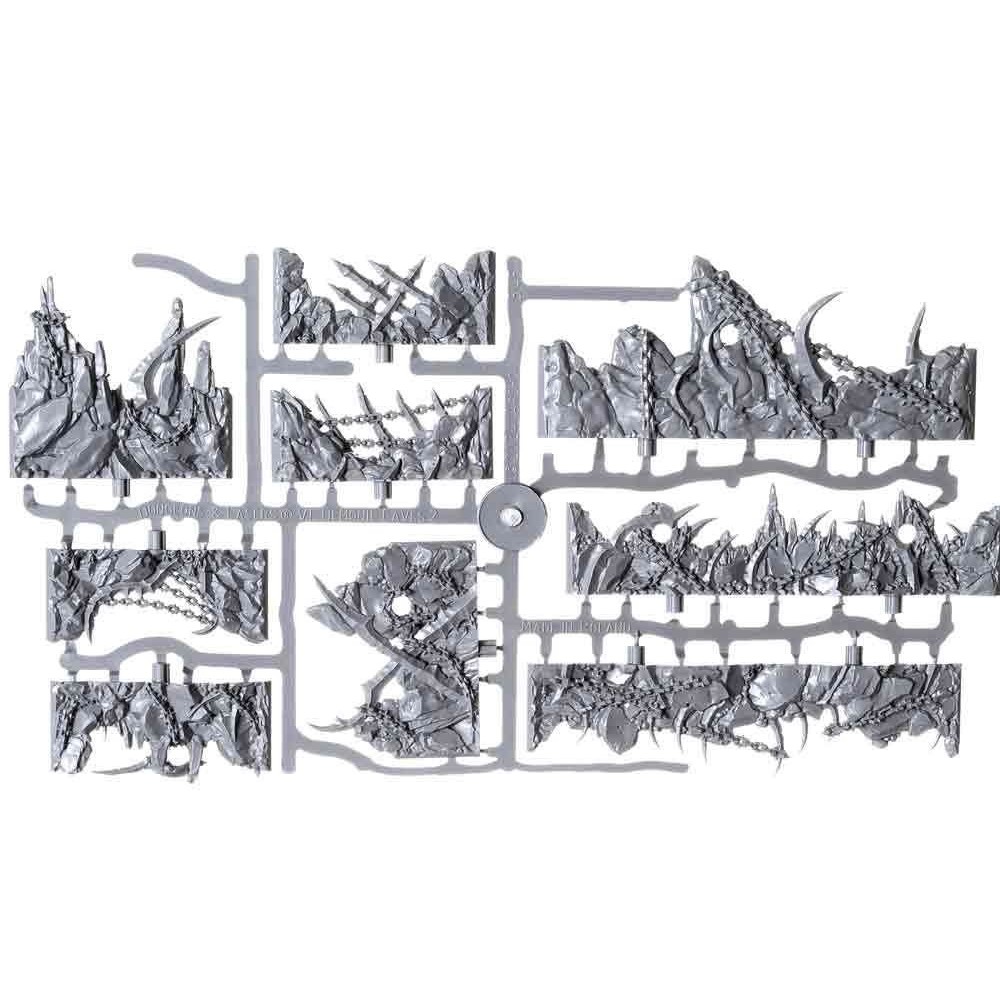ARCHON STUDIO DUNGEONS AND LASERS DEMONIC CAVES UNPAINTED TERRAIN