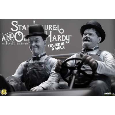 LAUREL AND HARDY ON FORD T 1/12 STATUA FIGURE INFINITE STATUE