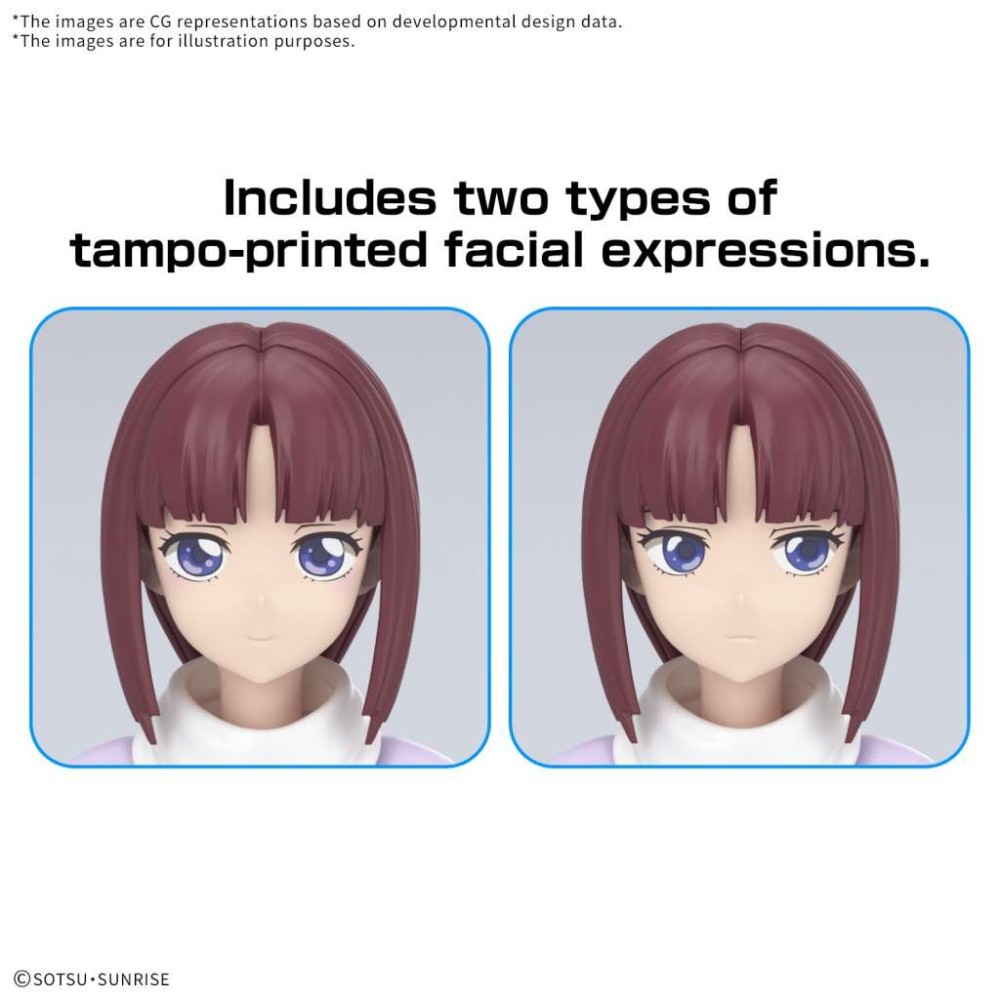 BANDAI FIGURE RISE TIFFA ADILL MODEL KIT PVC ACTION FIGURE