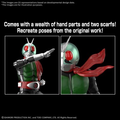 BANDAI FIGURE RISE MASKED RIDER 1 MODEL KIT PVC FIGURE
