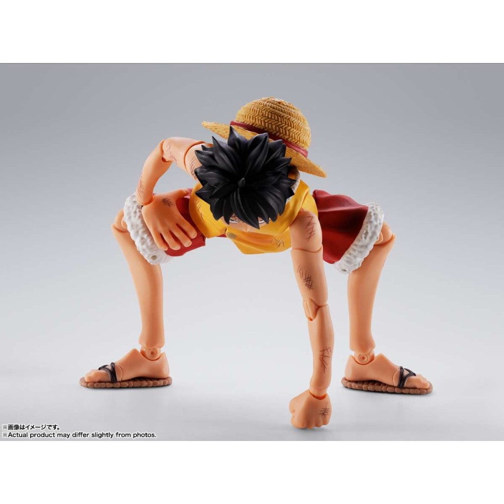 BANDAI ONE PIECE MONKEY D. LUFFY MARINEFORD S.H. FIGUARTS SERIES PVC ACTION FIGURE