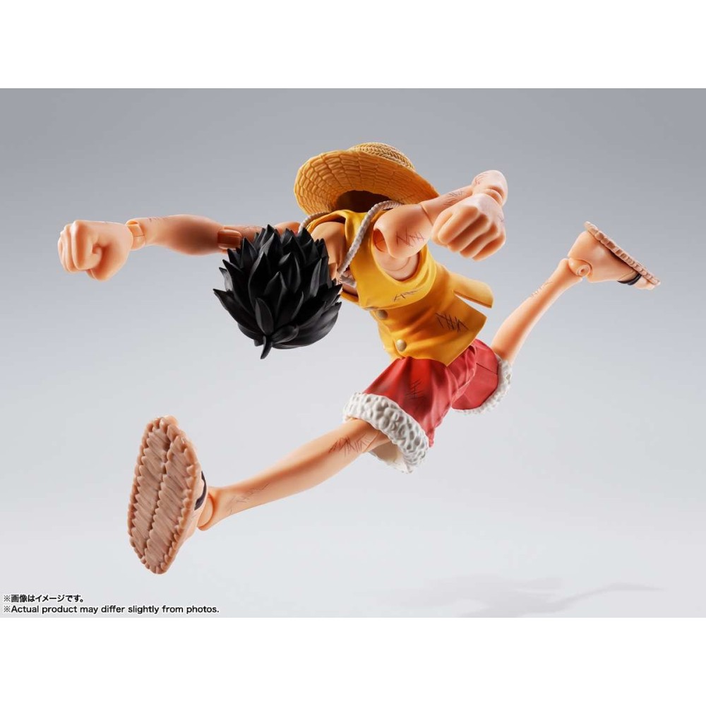 BANDAI ONE PIECE MONKEY D. LUFFY MARINEFORD S.H. FIGUARTS SERIES PVC ACTION FIGURE