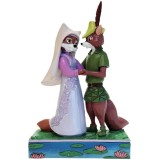 DISNEY TRADITIONS ROBIN HOOD E LADY MARIAN STATUA FIGURE ENESCO