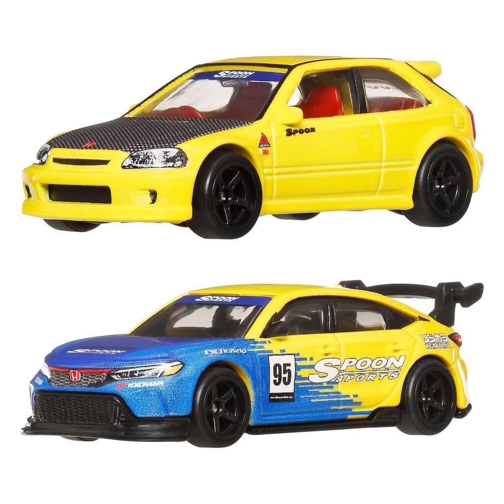 HOT WHEELS PREMIUM CAR CULTURE HONDA CIVIC TYPER R 2-PACK 1/64 DIECAST MODELS MATTEL