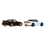 MATTEL HOT WHEELS PREMIUM CAR CULTURE 2-PACK NISSAN 180SX TYPE X AND NISSAN SILEIGHTY 1/64 DIECAST MODELS