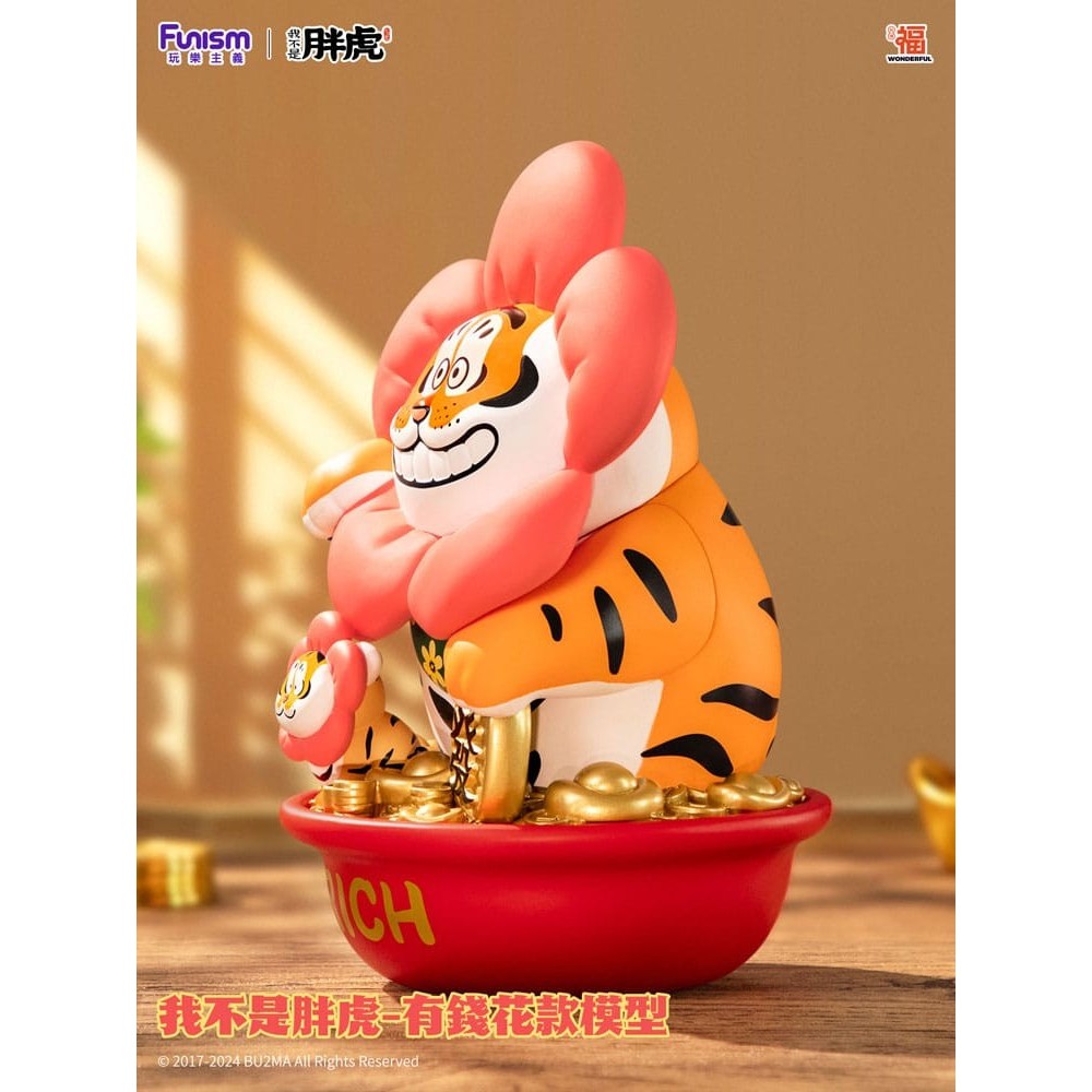 FUNISM I AM NOT FAT TIGER ALEXANDER THE TIGER RICH FLOWER 1/7 FIGURE STATUE