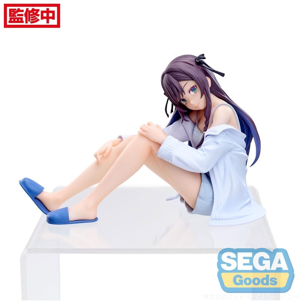 I MAY BE A GUILD RECEPTIONIST BUT I'LL SOLO ANY BOSS TO CLOCK OUT ON TIME PM PERCHING ALINA CLOVER STATUA FIGURE SEGA GOODS