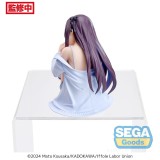 SEGA GOODS I MAY BE A GUILD RECEPTIONIST BUT I'LL SOLO ANY BOSS TO CLOCK OUT ON TIME PM PERCHING ALINA CLOVER STATUE