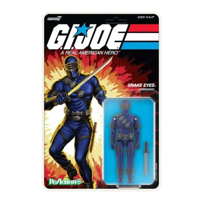 G.I. JOE REACTION+ SNAKE EYES ACTION FIGURE SUPER7