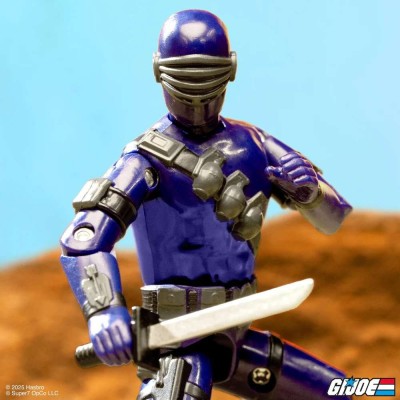 SUPER7 G.I. JOE REACTION+ SNAKE EYES PVC ACTION FIGURE