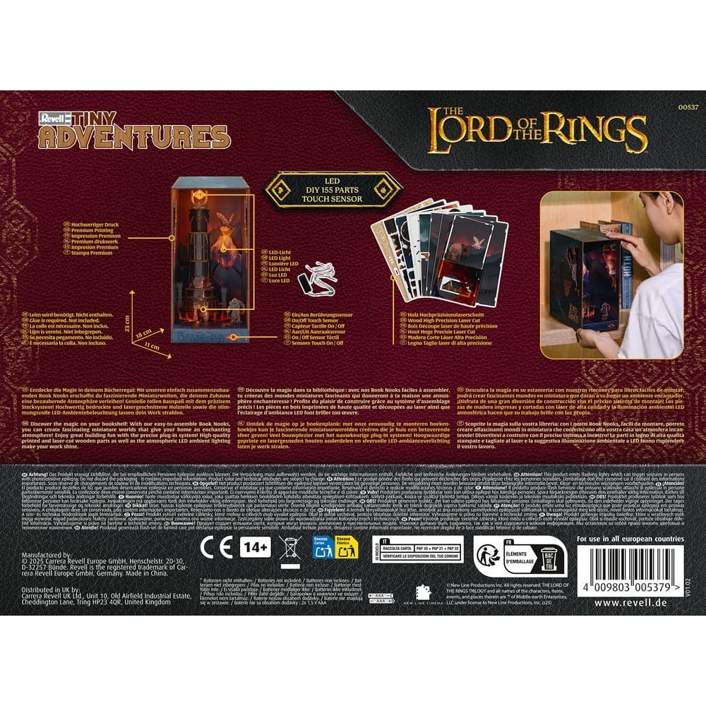 THE LORD OF THE RINGS TINY ADVENTURES BOOK NOOK MINI DIORAMA BARAD-DUR REVELL