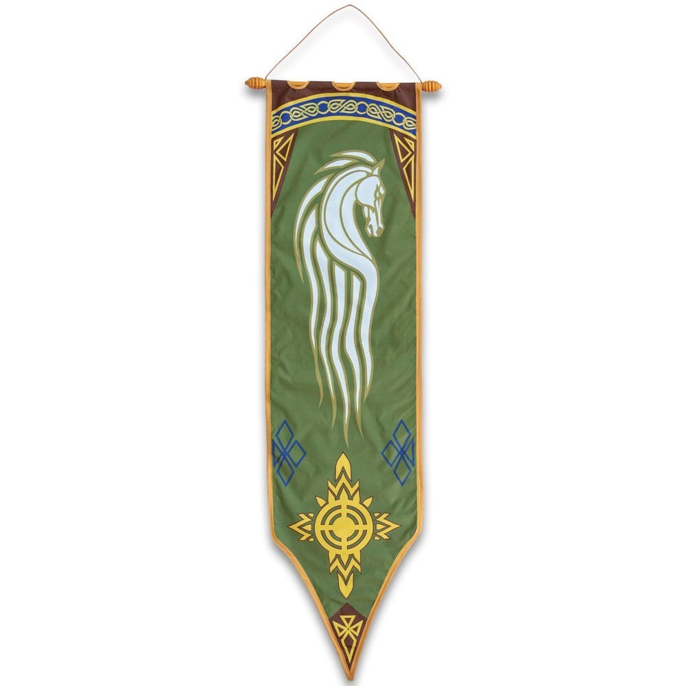 LORD OF THE RINGS ROHAN WAR BANNER 1/1 PROP REPLICA 167CM UNITED CUTERLY BRANDS