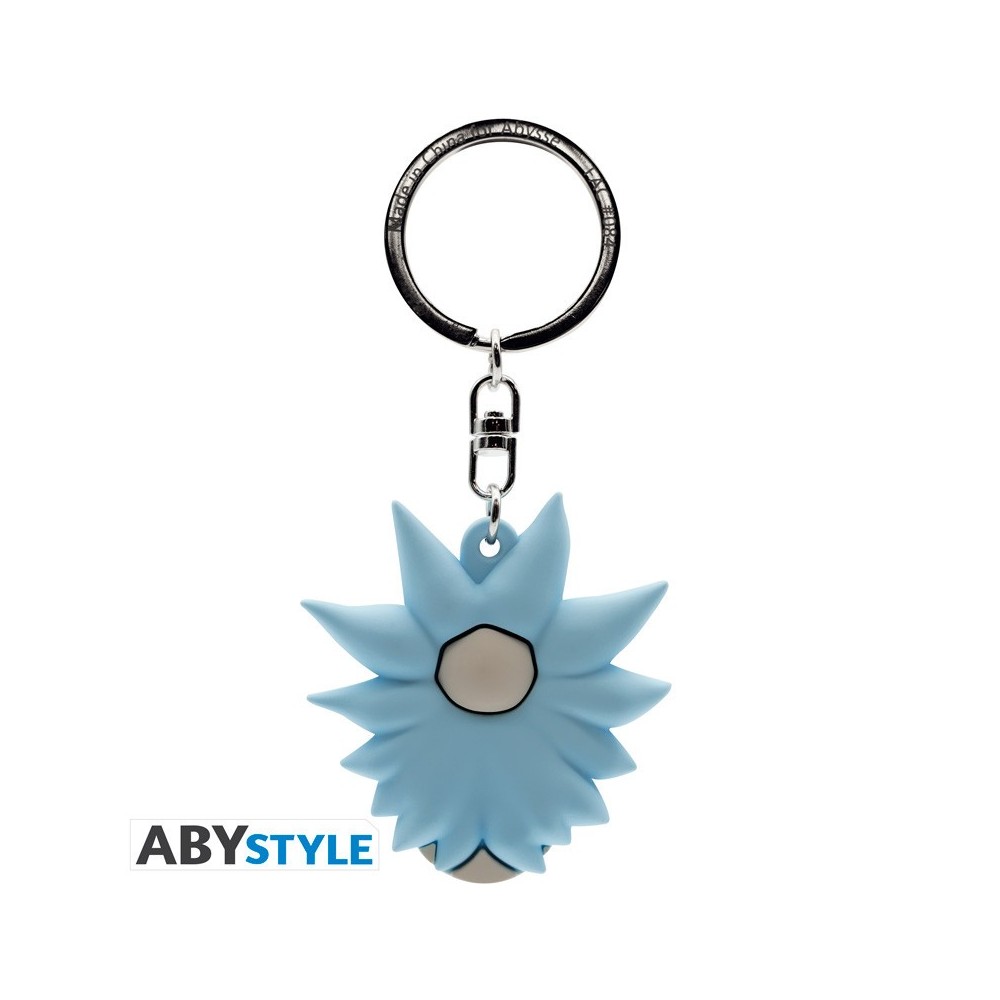 ABYSTYLE RICK AND MORTY RICK SANCHEZ HEAD 3D KEYCHAIN