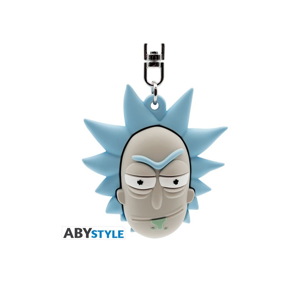 ABYSTYLE RICK AND MORTY RICK SANCHEZ HEAD 3D KEYCHAIN