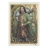 LORD OF THE RINGS ARAGORN ART PRINT ART CARD LIMITED EDITION 21 X 14 CM WETA