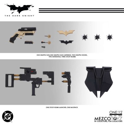 MEZCO TOYS BATMAN THE DARK KNIGHT ONE:12 COLLECTIVE SERIES 17CM ACTION FIGURE