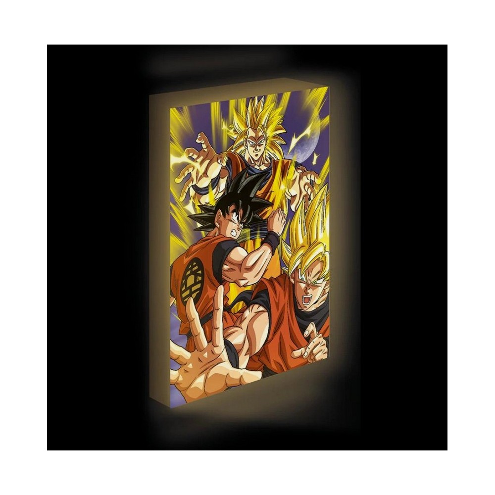 DRAGON BALL Z GOKU SUPER SAIYAN QUADRO RETROILLUMINATO 30X40CM PYRAMID INTERNATIONAL
