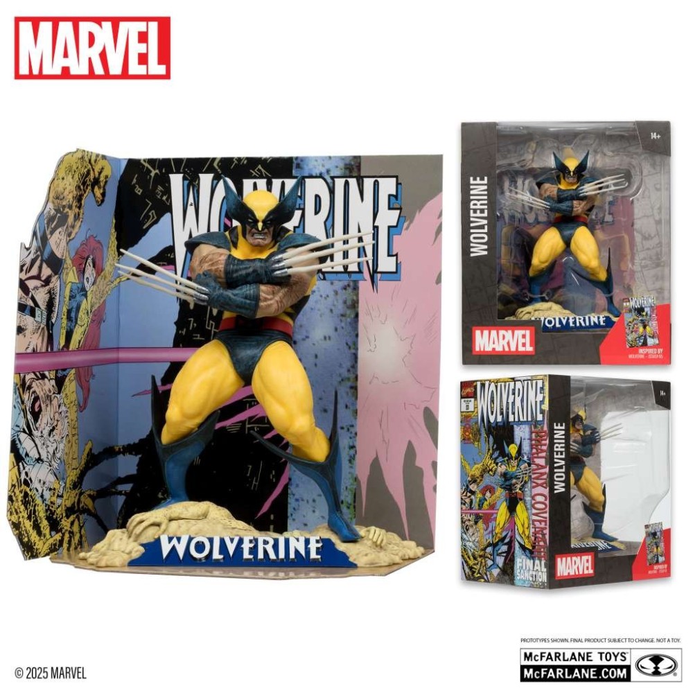 MARVEL COLLECTION PVC STATUE WOLVERINE (WOLVERINE 85) 1/10 STATUA FIGURE MC FARLANE