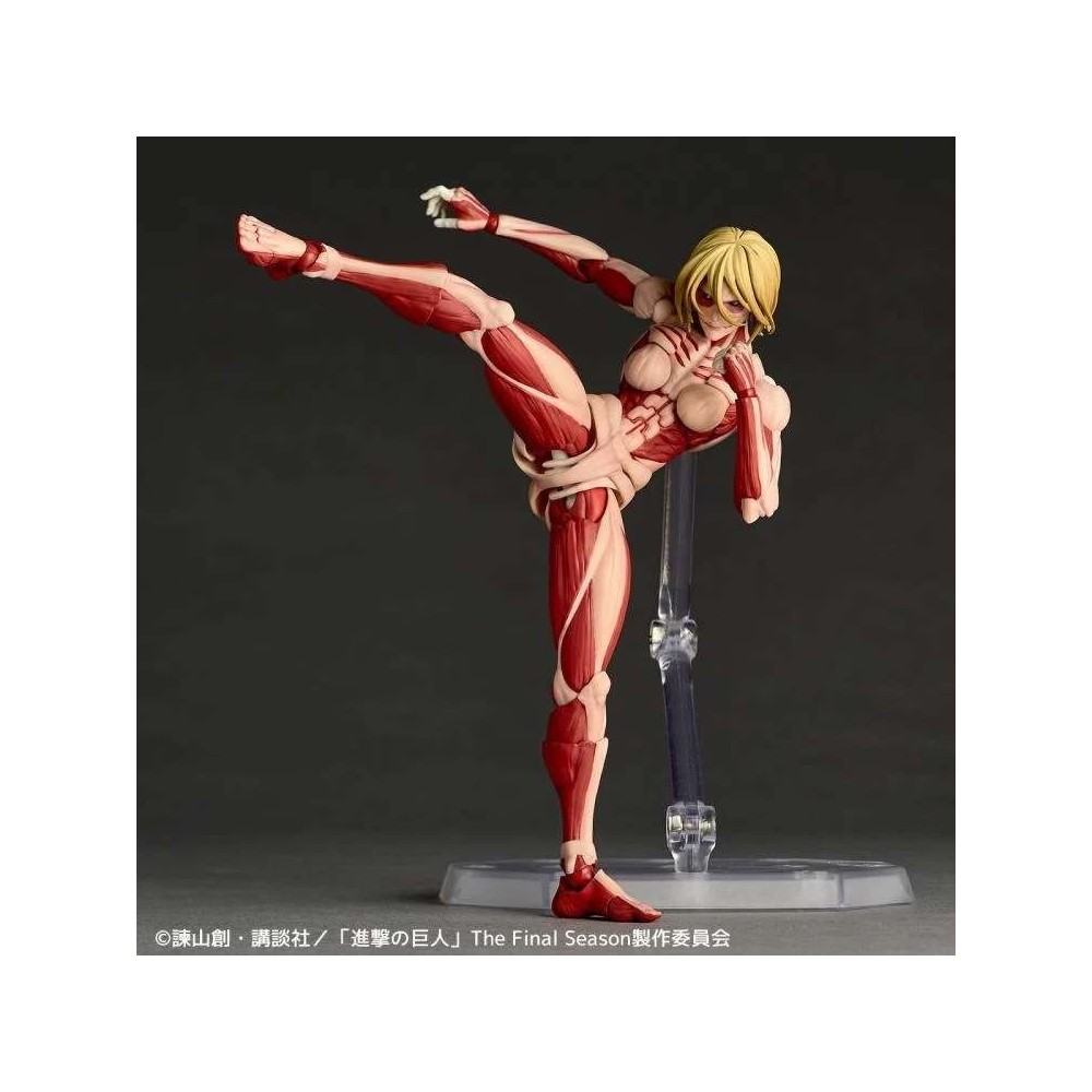 KAITENDOH REVOLTECH A.Y. ATTACK ON TITAN FEMALE TITAN RE-RUN 16CM ACTION FIGURE