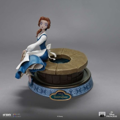 DISNEY'S ANIME PRINCESS BELLE STATUA FIGURE IRON STUDIOS